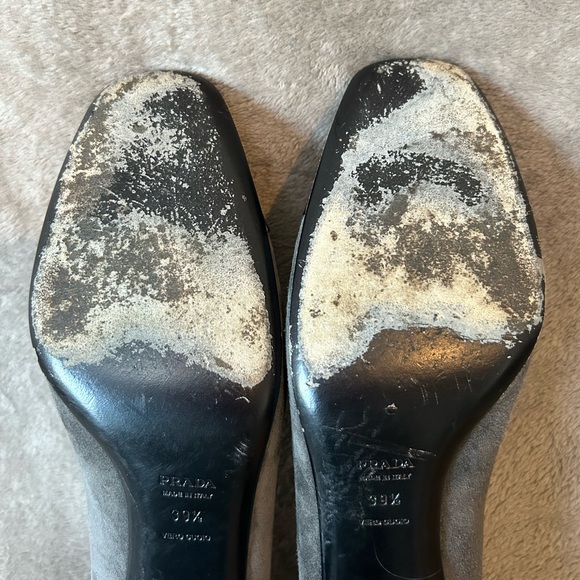Grey/Black Prada 39.5 Heels - Picture 12 of 12